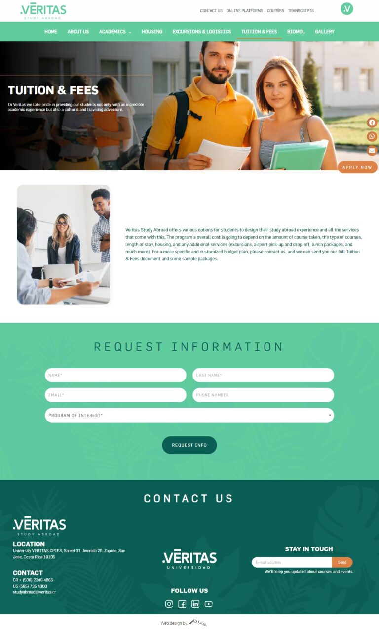 VERITAS FEES AND TUITION